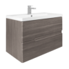 Bathstore Vermont 800mm Wall Mounted Vanity Unit - Grey Avola