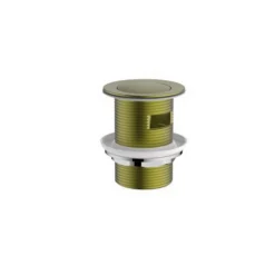 Bathstore Aero Slotted Click Clack Bath Waste In Brushed Brass
