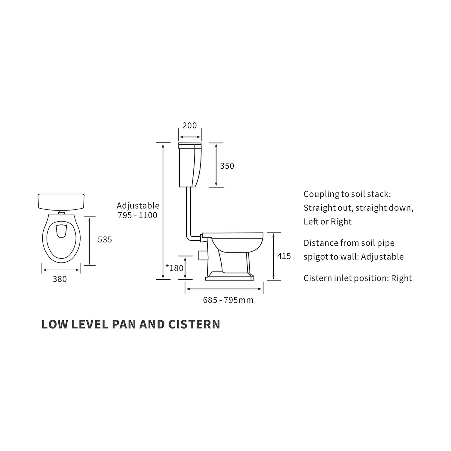 Bathstore Whitechapel Low Level Toilet (Including Seat) 5 Bathstore Whitechapel Low Level Toilet (Including Seat) - Image 3
