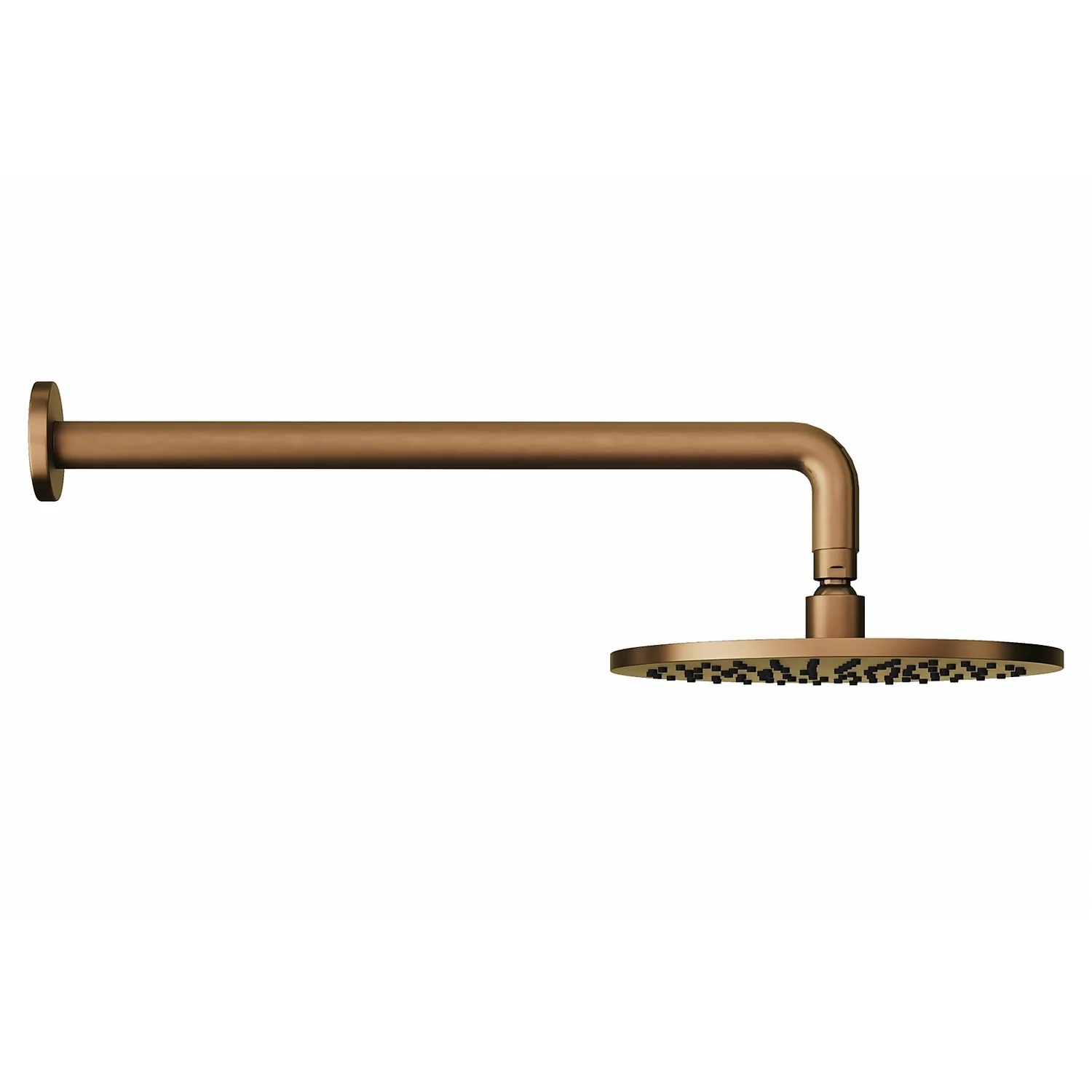 Bathstore Etta Round Shower Head With Wall Arm In Bronze 3 Bathstore Etta Round Shower Head With Wall Arm In Bronze
