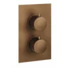 Bathstore Etta Round Thermostatic Shower Valve In Bronze - 1 Outlet