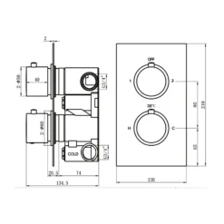 Bathstore Etta Round Thermostatic Shower Valve In Bronze - 2 Outlet 9 Bathstore Etta Round Thermostatic Shower Valve In Bronze - 2 Outlet -Triton None Store 13050210 1505024188785306