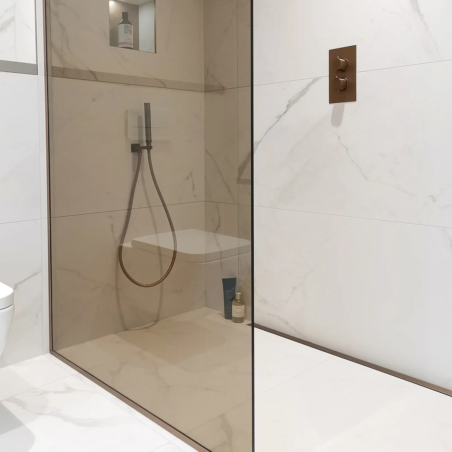 Bathstore Etta Round Thermostatic Shower Valve In Bronze - 2 Outlet 5 Bathstore Etta Round Thermostatic Shower Valve In Bronze - 2 Outlet - Image 3