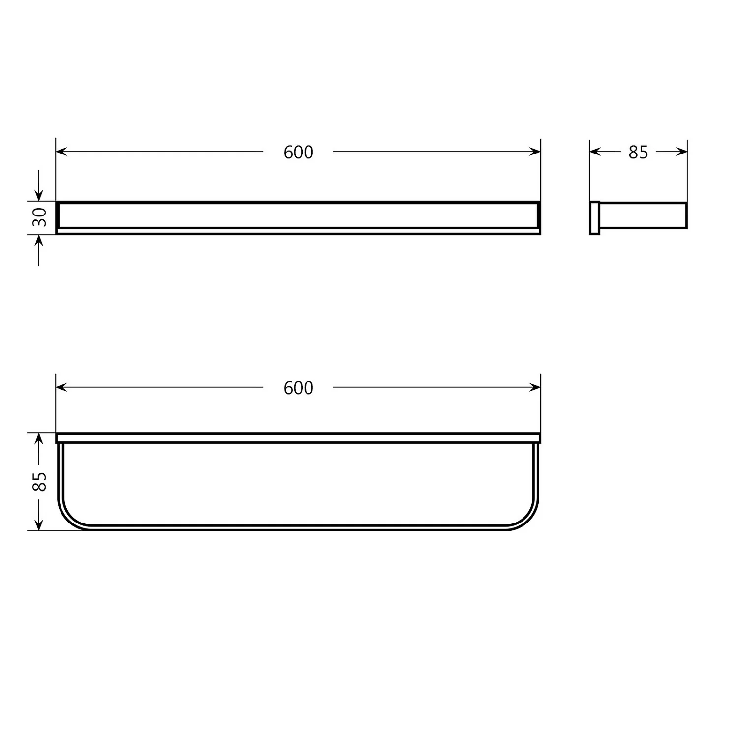 Bathstore Modern Towel Rail 5 Bathstore Modern Towel Rail - Image 3