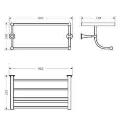 Bathstore Traditional Towel Shelf -Triton None Store 13050283 6644945704348891