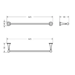 Bathstore Traditional Towel Rail -Triton None Store 13050287 2104945704603174