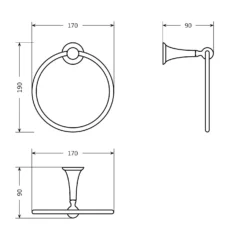 Bathstore Traditional Towel Ring -Triton None Store 13050292 1484945704362223