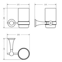 Bathstore Traditional Tumbler And Holder -Triton None Store 13050297 7504945704376461