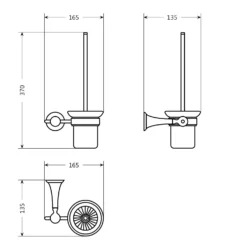 Bathstore Traditional Toilet Brush Holder -Triton None Store 13050308 6274945704662370