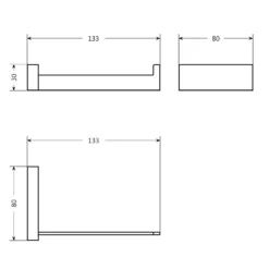 Bathstore Square Toilet Roll Holder 7 Bathstore Square Toilet Roll Holder -Triton None Store 13050335 8704945704667119
