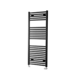 Bathstore Pisa Black Flat Towel Radiator 1200 X 500