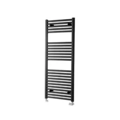 Bathstore Pisa Black Flat Towel Radiator 1200 X 600