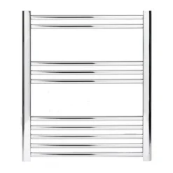 Bathstore Hamilton Chrome Curved Towel Radiator 700 X 500