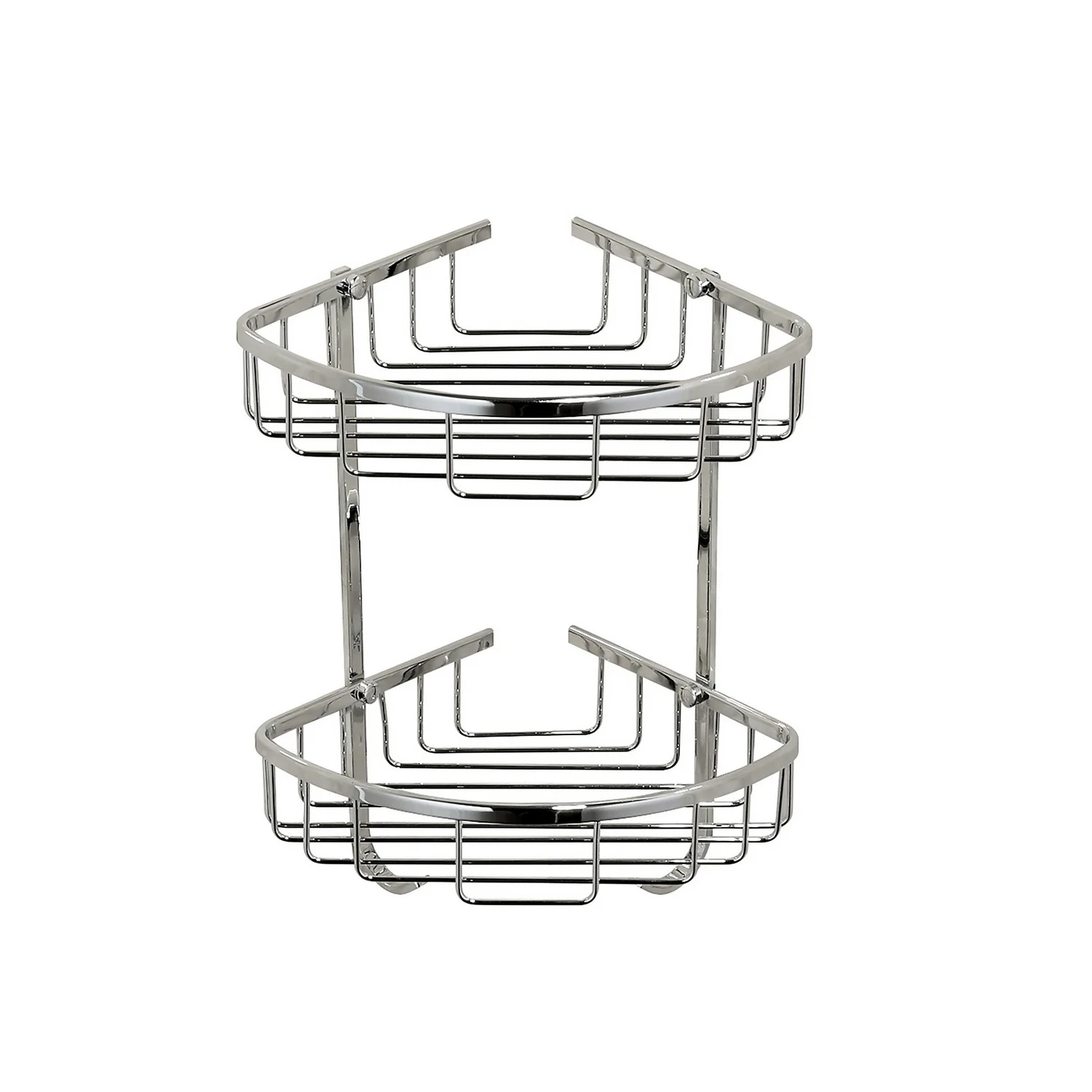 Bathstore Wire Double Corner Basket 3 Bathstore Wire Double Corner Basket