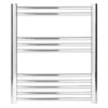 Bathstore Hamilton Chrome Curved Towel Radiator 700 X 600