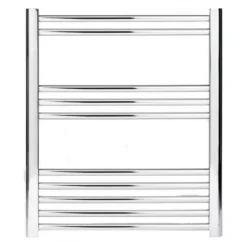 Bathstore Hamilton Chrome Curved Towel Radiator 700 X 600