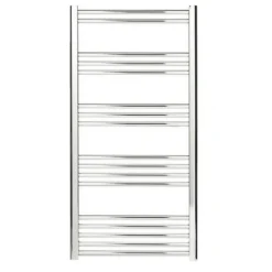 Bathstore Hamilton Chrome Curved Towel Radiator 1200 X 500