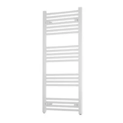 Bathstore Independent White Flat Towel Radiator 1200 X 400
