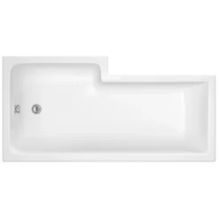 Balterley Right Hand Square Shower Bath - 1700mm