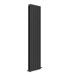 VURTU1 Vertical Double Panel Radiator 1600mm X 410mm - Black