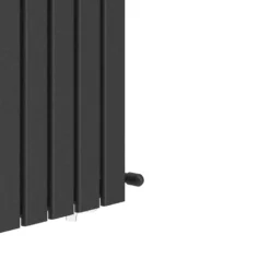 VURTU1 Vertical Double Panel Radiator 1600mm X 410mm - Black -Triton None Store 13109562 1974904157484608