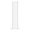 VURTU1 Vertical Double Panel Radiator 1600mm X 410mm - White -Triton None Store 13109564 7774904159257434