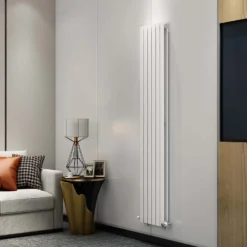 VURTU1 Vertical Double Panel Radiator 1600mm X 410mm - White -Triton None Store 13109564 9644904159593335