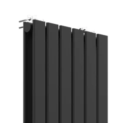 VURTU1 Vertical Double Panel Radiator 1800mm X 410mm - Black -Triton None Store 13109566 8284904157861429