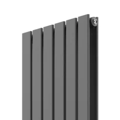 VURTU1 Vertical Double Panel Radiator 1800mm X 410mm - Anthracite -Triton None Store 13109567 1864904157870285