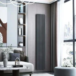 VURTU1 Vertical Double Panel Radiator 1800mm X 410mm - Anthracite -Triton None Store 13109567 3984904157955383