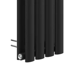 VURTU2 Vertical Double Panel Radiator 1600mm X 240mm - Black -Triton None Store 13109569 1094904158003515