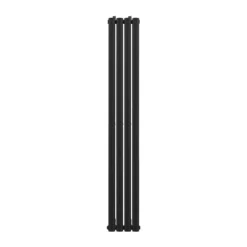 VURTU2 Vertical Double Panel Radiator 1600mm X 240mm - Black