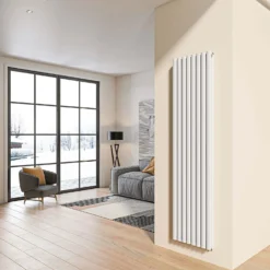 VURTU2 Vertical Double Panel Radiator 1800mm X 480mm - White -Triton None Store 13109574 2024904158200240