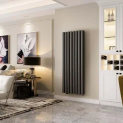 VURTU2 Vertical Double Panel Radiator 1600mm X 480mm - Anthracite -Triton None Store 13109577 1954904157726255