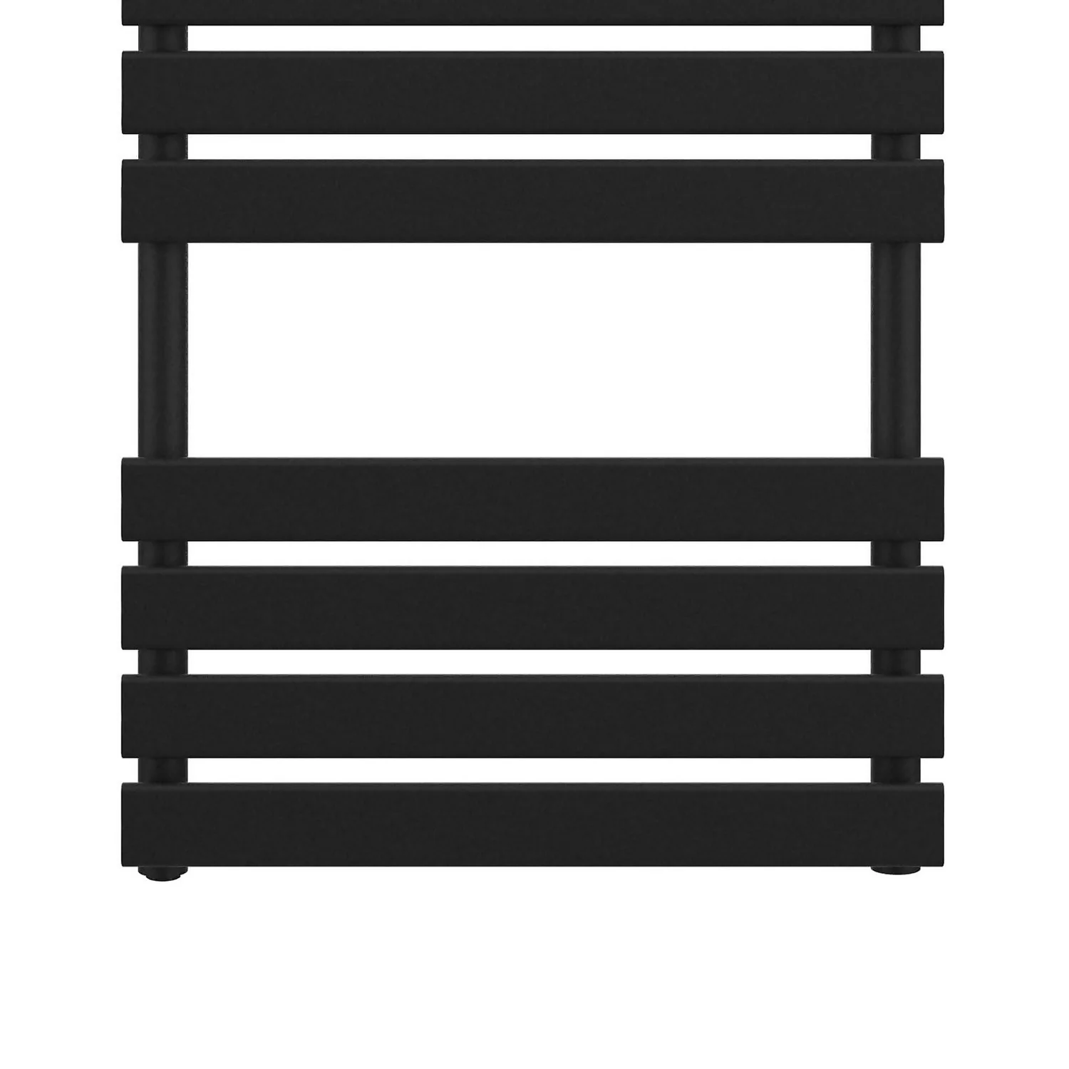 VURTU4 Luxury Designer Heated Towel Rail Radiator With 15 Horizontal Flat Bars 1600mm X 600mm - Black 6 VURTU4 Luxury Designer Heated Towel Rail Radiator With 15 Horizontal Flat Bars 1600mm X 600mm - Black - Image 4