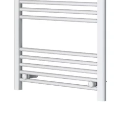 VURTU5 Luxury Ladder Style Heated Towel Rail Radiator & 17 Horizontal Round Tubes 1200mm X 600mm - White -Triton None Store 13109588 1674904158802226