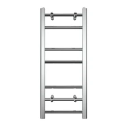 VURTU5 Heated Towel Rail Radiator With Luxury Ladder Style & 7 Horizontal Round Tubes In Chrome - 700mm X 400mm 12 VURTU5 Heated Towel Rail Radiator With Luxury Ladder Style & 7 Horizontal Round Tubes In Chrome - 700mm X 400mm -Triton None Store 13109589 1964904157531507