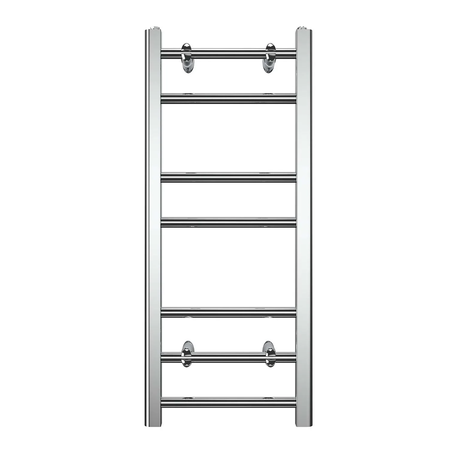 VURTU5 Heated Towel Rail Radiator With Luxury Ladder Style & 7 Horizontal Round Tubes In Chrome - 700mm X 400mm 7 VURTU5 Heated Towel Rail Radiator With Luxury Ladder Style & 7 Horizontal Round Tubes In Chrome - 700mm X 400mm - Image 5