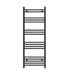 VURTU5 Ladder Style Heated Towel Rail Radiator & 17 Horizontal Round Tubes 1200mm X 600mm - Anthracite -Triton None Store 13109592 2984904157654180