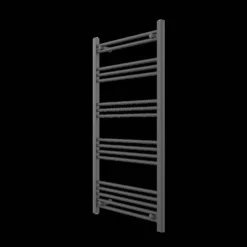 VURTU5 Ladder Style Heated Towel Rail Radiator & 17 Horizontal Round Tubes 1200mm X 600mm - Anthracite -Triton None Store 13109592 8894904157815250