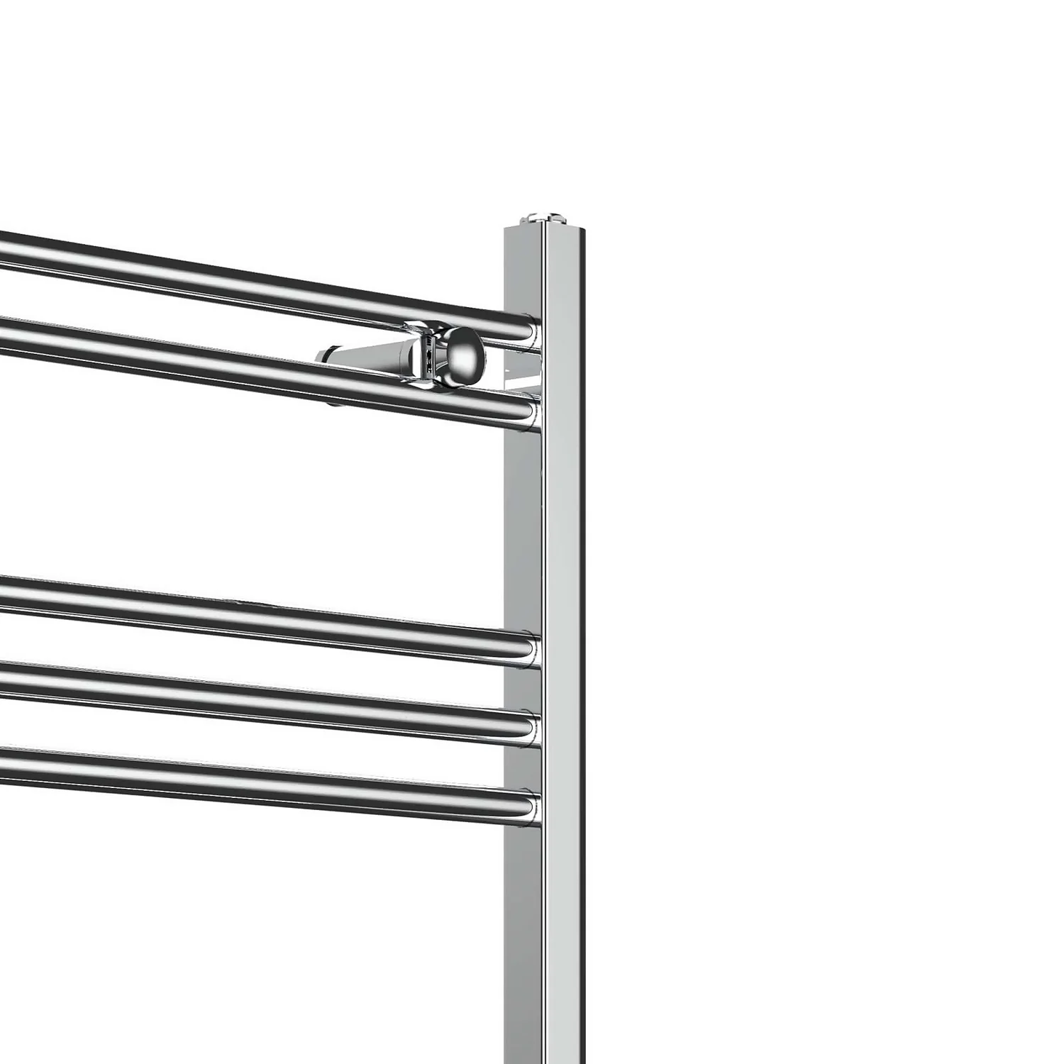 VURTU5 Vertical Ladder Style Radiator 1200mm X 600mm - Chrome 5 VURTU5 Vertical Ladder Style Radiator 1200mm X 600mm - Chrome - Image 3