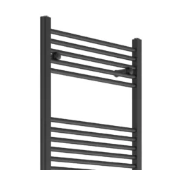 VURTU5 Ladder Style Heated Towel Rail Radiator With 30 Horizontal Round Tubes 1800mm X 600mm - Anthracite -Triton None Store 13109597 2424904159005134