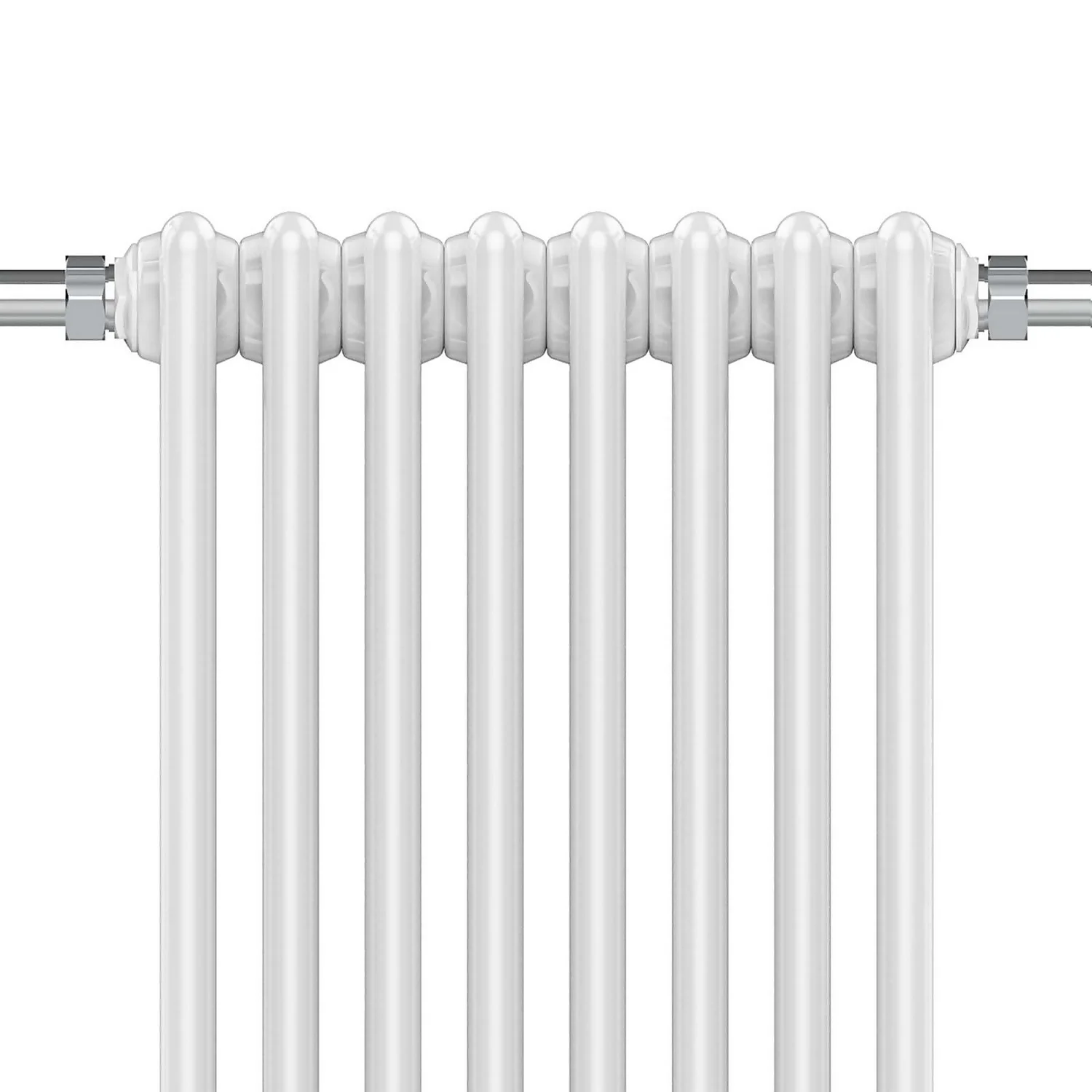 VURTU7 Period Style Radiator 952mm X 659mm - Chrome & - White 9 VURTU7 Period Style Radiator 952mm X 659mm - Chrome & - White - Image 7