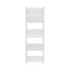 VURTU5 Luxury Ladder Style Heated Towel Rail Radiator With 30 Horizontal Round Tubes 1800mm X 600mm - White