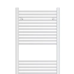 VURTU5 Luxury Ladder Style Heated Towel Rail Radiator With 30 Horizontal Round Tubes 1800mm X 600mm - White -Triton None Store 13109599 5764904158844079