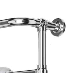 VURTU7 Period Style Radiator 952mm X 479mm - Chrome & - White -Triton None Store 13109600 1334904159985573