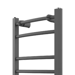 VURTU6 Ladder Style Heated Towel Rail Radiator With 7 Horizontal Round Tubes 700mm X 400mm - Anthracite 10 VURTU6 Ladder Style Heated Towel Rail Radiator With 7 Horizontal Round Tubes 700mm X 400mm - Anthracite -Triton None Store 13109601 1304904159199669