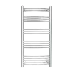 VURTU6 Vertical Ladder Curve Style Radiator 1200mm X 600mm - Chrome