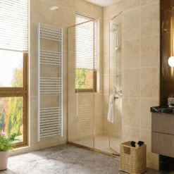 VURTU5 Vertical Ladder Style Radiator 1800mm X 600mm - Chrome -Triton None Store 13109605 8654904159056293