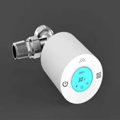 VURTU23 Thermostatic Radiator Valves With Bluetooth Control In White - Pair -Triton None Store 13148781 4364905487681044